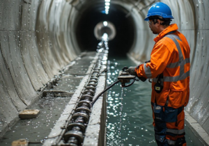 Large-scale immersed tunnel expansion joint sealed with heavy-duty elastomeric polyurethane sealant