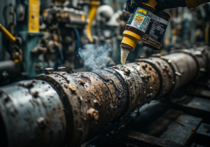 Live industrial pipeline pinhole leak repair using high-strength epoxy composite patching paste
