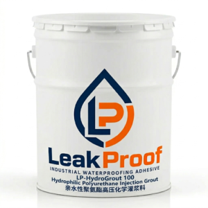 LeakProof LP-HydroGrout 100 hydrophilic polyurethane injection grout concrete crack high-pressure leakage repair