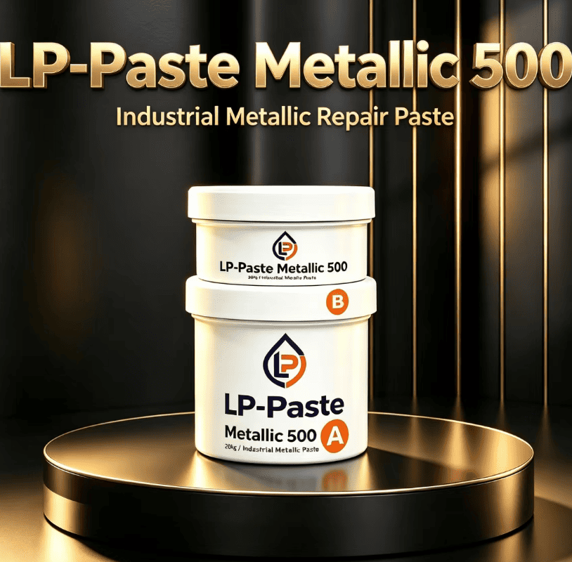 LeakProof LP-Paste Metallic 500 two component thixotropic metallic elastomeric repair compound