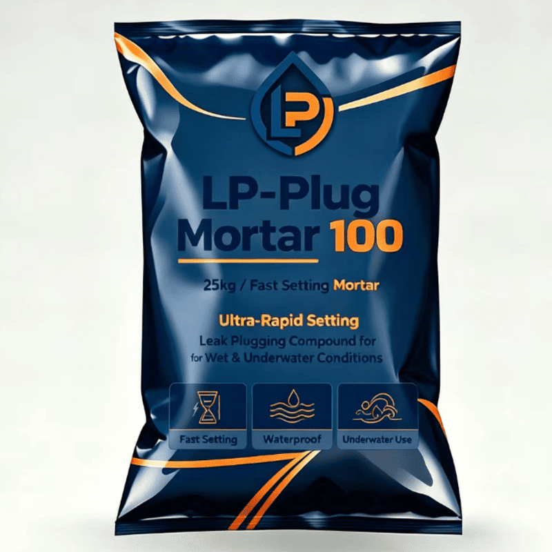 LeakProof LP-Plug Mortar 100 fast setting hydraulic leak stopping mortar