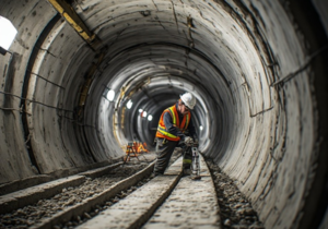 Precast concrete shield tunnel lining segment joints sealed with high-pressure elastic sealing gasket and sealant